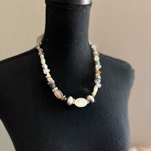 N316 Coldwater Creek Vintage Stone Necklace